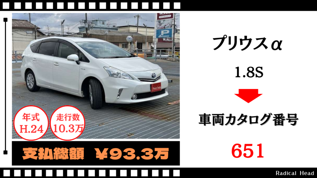 トヨタ プリウスα1.8 S