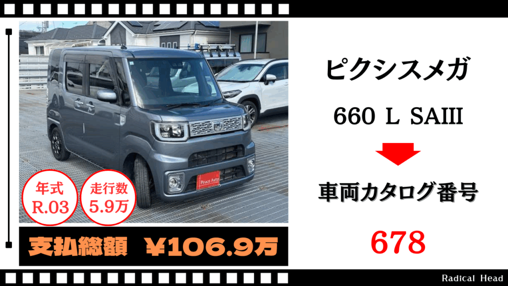 トヨタ ピクシスメガ 660 L SAIII